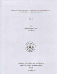 Image of Skripsi:Strategi komunikasi dalam menyosialisasikan program tanggung jawab sosial PT Tangmas