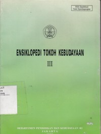 Ensiklopedi Tokoh Kebudayaan III