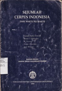 Sejumlah cerpen Indonesia : dari waktu ke waktu