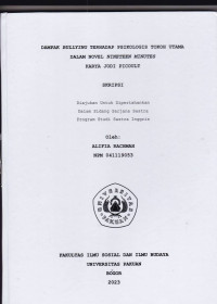 SKRIPSI: Dampak Bullying terhadap Psikologis Tokoh Utama dalam Novel Nineteen Minutes Karya Jodi Picoult