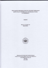 SKRIPSI: Pengaruh Promosi Gratis Ongkir terhadap Keputusan Pembelian Generasi-Z pada E-Commerce