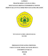 Image of E-PKL: Digital arsip dan pemodernan sistem perpustakaan Pusat Dokumentasi Sastra HB. Jassin