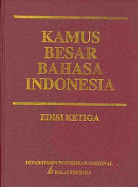 Kamus Besar Bahasa Indonesia, Edisi Ketiga