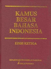 Kamus Besar Bahasa Indonesia, Edisi Ketiga