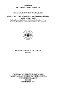 E-PKL: Televisi, radio dan media baru kegiatan tim kreatif dalam program bikin laper di Trans Tv
