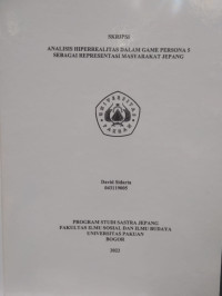 SKRIPSI: Analisis Hiperrealitas dalam Game Persona 5 sebagai Representasi Masyarakat Jepang