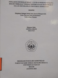 SKRIPSI : Pengaruh informasi hoax 