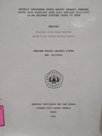 SKRIPSI: Prinsip kesopanan steve harvey sebagai pembawa acara pada playlist cute kids periode 2019-2022 dalam saluran youtube steve tv show