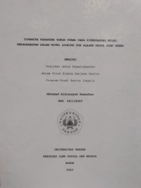 SKRIPSI: Dinamika karakter tokoh utama yang dipengaruhi nilai persahabatan dalam novel looking for alaska john green