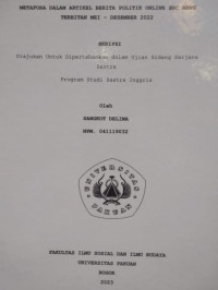 SKRIPSI: Metafora dalam artikel berita politik online BBC News terbitan Mei-Desember 2022