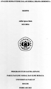 Image of SKRIPSI: Analisis Romantisme dalam Serial Drama Horimiya