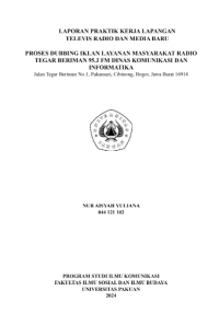 E-PKL: Proses Dubbing iklan layanan masyarakat radio tegar beriman 95.3 FM dinas Komunikasi dan Informatika