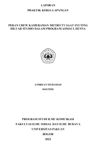 E-PKL:Peran Crew Kameraman Metro TV Saat Syuting di Luar Studio dalam Program Asmaul Husna