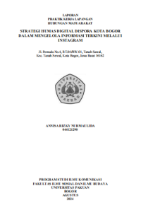 Image of E-PKL: Strategi humas digital Dispora Kota Bogor dalam mengelola informasi teknisi melalui Instagram.