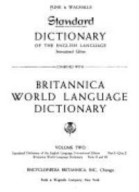 Image of Funk & Wagnalls Standard dictionary international edition