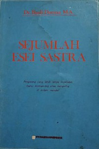 Image of Sejumlah Esei Sastra