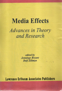 Image of Media Effects Advances in Theory and Research