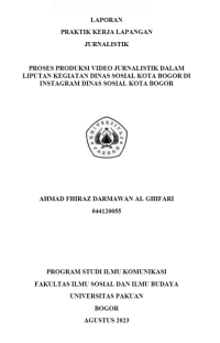 E-PKL: Proses Produksi Video Jurnalistik dalam Liputan Kegiatan Dinas Sosial Kota Bogor di Instagram Dinas Sosial Kota Bogor