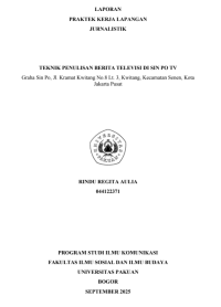 E-PKL: Teknik Penulisan Berita Televisi di SIN PO TV