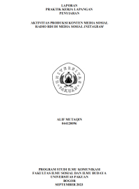 Image of E-PKL: Aktivitas Produksi Konten Media Sosial Radio RDI di Media Sosial Instagram