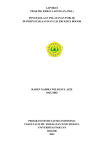 E-PKL: Pengelolaan Pelayanan Publik di Perpustakaan dan Galeri Kota Bogor