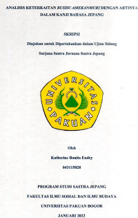 SKRIPSI: Analisis Keterkaitan Bushu Amekanmuri dengan Artinya dalam Kanji Bahasa Jepang