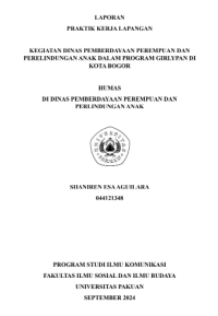 E-PKL: Kegiatan dinas pemerdayaan perempuan dan perlindungan anak dalam program Girlypan di Kota Bogor