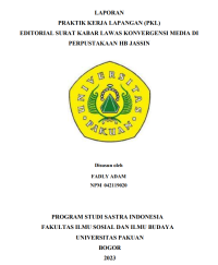 e-PKL: Editorial surat kabar lawas konvergens media di perpustakaan H.B. Jassin