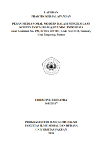 Image of E-PKL: Peran media sosial modern dalam pengelolaan konten Instagram @GYUNIKU.INDONESIA