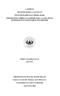 E-PKL: Televisi radio dan media baru teknik pengambilan gambar pada acara dinas koperasi dan UKM Kabupaten Bogor