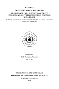 E-PKL: Brand image pada sub unit corporate communication  PT Telkom Satelit Indonesia Kota Bogor