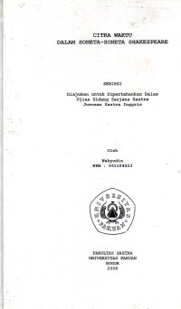 Jurnal Ilmiah Aurora : Sastra, Budaya, dan Bahasa Vol. 1, No. 3, Oktober 2014