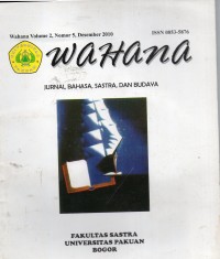 Wahana : Jurnal Bahasa, Sastra, dan Budaya Vol. 2 No. 5 Desember 2010