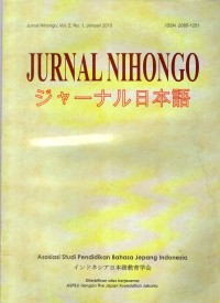Jurnal Nihongo Vol. 2, No. 1, Januari 2010