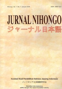 Jurnal Nihongo Vol. 1, No. 1, Januari 2009