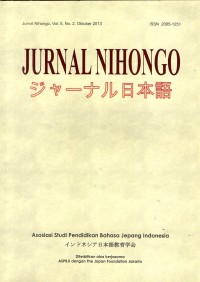 Jurnal Nohongo Vol. 5, No. 2, Oktober 2013