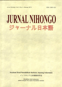 Jurnal Nohongo Vol. 5, No. 2, Oktober 2013