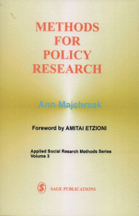 Methods for Policy Research