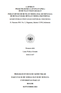 E-PKL: Peran divisi hubungan media dalam menjaga hubungan baik dengan media Exsternal