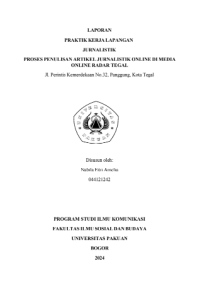 E-PKL: Proses penulisan artikel Jurnalistik online di media online Radar Tegal