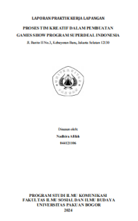 Image of E-PKL: Proses tim kreatif dalam pembuatan games show program Superdeal Indonesia.