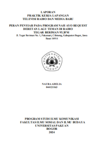 E-PKL: Peran penyiar pada program Nahayo Request deretan lagu teman di radio Tegar Beriman 95.3 FM.