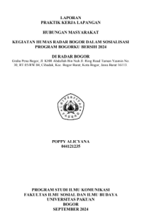 E-PKL: Kegiatan humas Radar Bogor dalam sosialisasi program Bogorku Bersih 2024