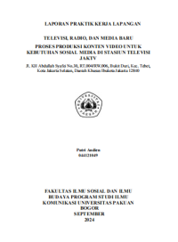 Image of E-PKL: Proses produksi konten video untuk kebutuhan sosial media di stasiun Televisi JAKTV