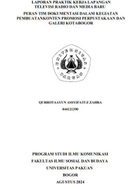 EPKL: Peran Tim Dokumentasi dalam Kegiatan Pembuatan Konten Promosi Perpustakaan dan Galeri Kota Bogor