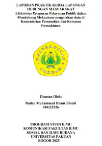 E-PKL: Efektivitas Pelaporan Pelayanan Publik dalam Mendukung Mekanisme pengolahan data di Kementerian Perumahan dan Kawasan Permukiman
