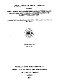 Image of E-PKL: Peran kader Konsorsium Penabulu-STPI IU dalam investigasi kontak pada linkungan rumah pasien TBC KAB.Bogor