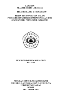 Image of E-PKL: Peran tim kontestan dalam proses program Indonesia Idol season XIII di Fremantle Indonesia